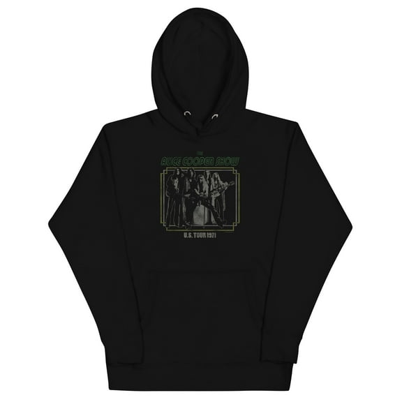 Alice Cooper - 1971 US Tour Unisex Hoodie - Black - Small