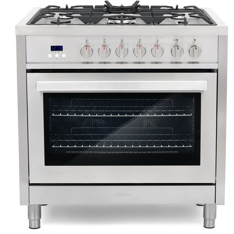 Cosmo COSF965 36 in. Stainless Steel Dual Fuel Range with Convection