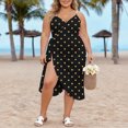 thumbnail image 4 of Sortie de Plage pour Femmes avec Sangle Réglable Fente Haute Côté en Polyester Tissé Transparent 1 Pce, 4 of 9