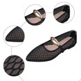 thumbnail image 3 of Dakaela Mesh Ballet Flats for Women Pointy Toe Mary Jane Ballerina Flats Shoes Women's Fishnet Flat Sandals for Dressy Summer Black,7.5, 3 of 9
