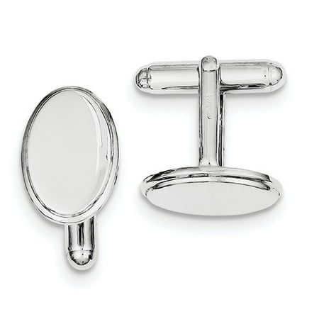 Sterling Silver Engravable Cuff Links