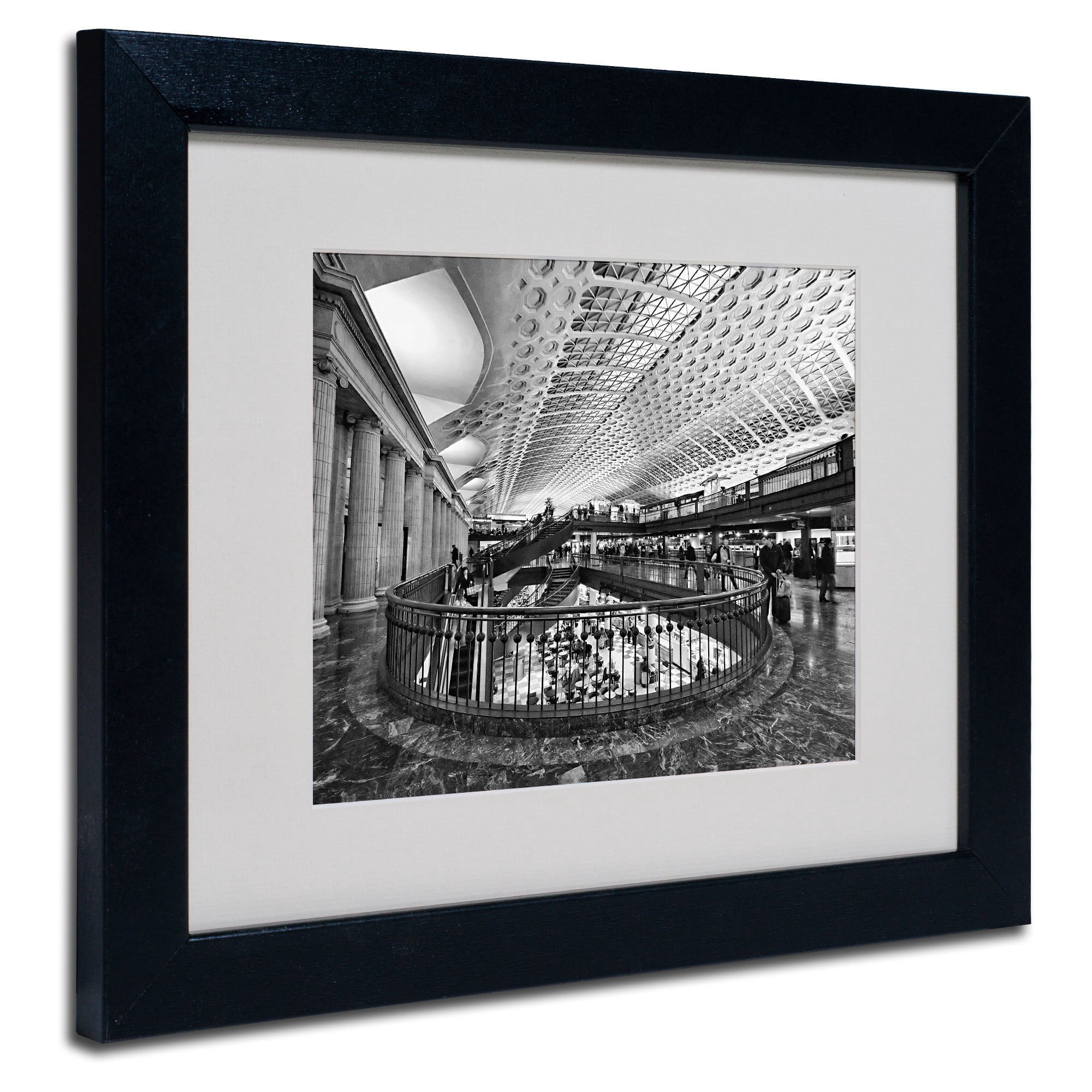 Trademark Fine Art "Union Station Shops" Matted Framed Art by Gregory O'Hanlon, Wood Frame