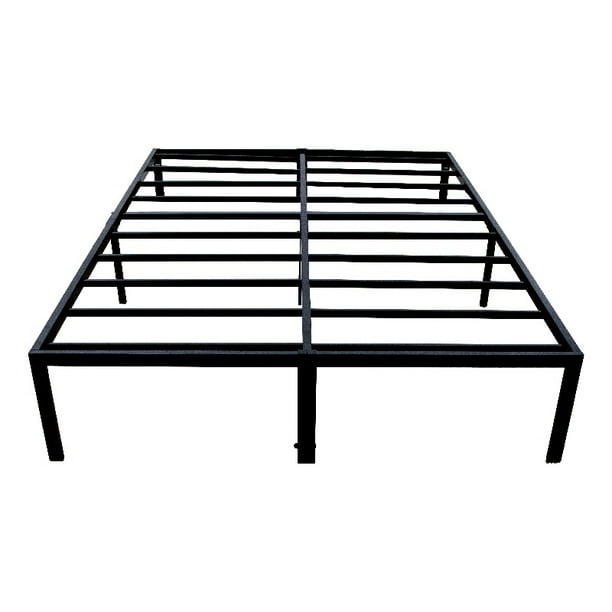 Heavy Duty Twin Steel Black Platform Frame