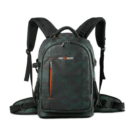 K&F CONCEPT Multi-functional SLRDSLR Bag 23L Large Capacity -proof Photography Bag with 14 Inch Laptop Compartment Rain Cover for Women Men Photographers