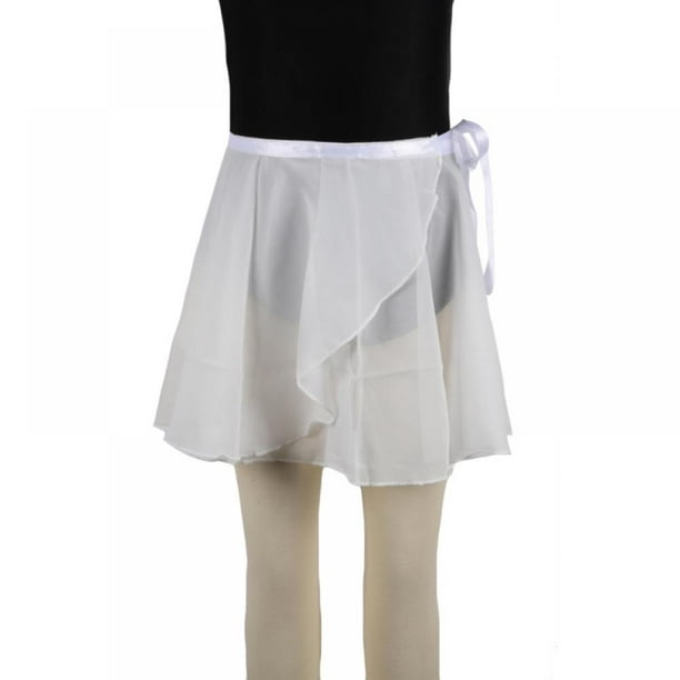 Toddler Girls Ballet Dance Chiffon Wrap Skirt for Women with Tie Waist Kids  Veil Skirts Tulle Tutus by DA BOOM,Black/White - Walmart.com