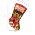 thumbnail image 5 of HESHENG Christmas Stocking Personalized, Reindeer Character 18" Large Christmas Stockings for Christmas Decoration, 5 of 9