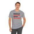 thumbnail image 3 of DJH Apparel | Regroup Recover Reset Relaunch Motivational Unisex T-shirt, 3 of 6