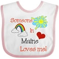 thumbnail image 3 of Inktastic Someone in Maine Loves Me Boys or Girls Baby Bib, 3 of 4