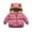 Pink, variant on AWZXDE Toddler Kids Winter Warm Solid Coat With Bear Ears Hooded Padded Outerwear Kids Winter Coat For Boys And Girls Coffee，2-3 Years