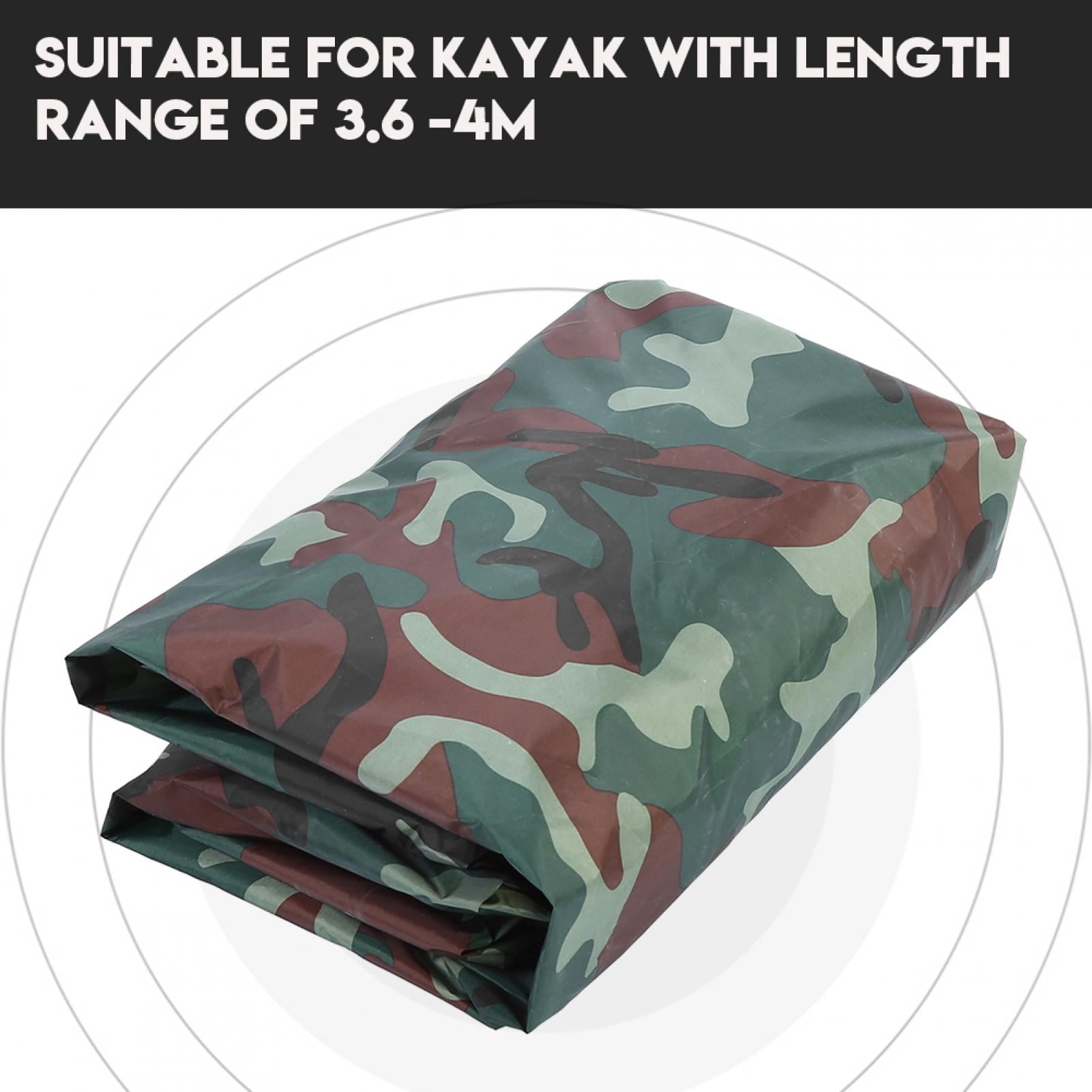 WALFRONT 4.5m Waterproof UV Sun Protection Storage Dust Cover for 3.6-4m Kayak Boat Canoe, Waterproof Kayak Cover, Kayak Storage Cover