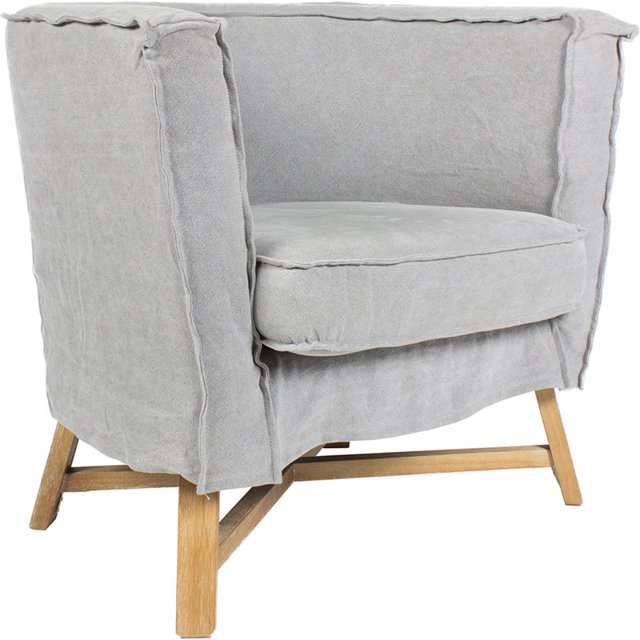 Moe's Chaise de Club Grand en Gris Clair