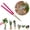 Pink, variant on Goowood Plant Leaf Cleaner Tongs Handheld Duster Tool Washable Dust Removal for Indoor House Plants Window Blinds Gardening Accessories