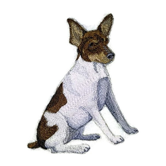 Custom Dog Portraits[Toy Fox Terrier] Embroidered Iron On/Sew patch [5.5" x 4.5]]