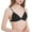 Black, variant on Womens Bra No Underwire Lace Unlined Demi Triangle Bralettes