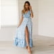 thumbnail image 2 of Vestido Bohemio Floral Vestido Largo Con Abertura Lateral Vestido de Verano Vestido de Verano Con Cuello en V Para Mujer Vestido de Vacaciones Con Estampado Floral Bohemio de Playa Odeerbi  ODB115563, 2 of 6