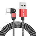 thumbnail image 3 of LOVEBAY 180° Rotating Type-C Fast Charging Cable Durable Nylon Braided Data Sync Charger 0.5M/1M/2M for Andoid, 3 of 15