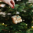 thumbnail image 6 of Aufmer 2 Pcs Christmas Tree Ornaments - Colorful Plastic Hanging Decorations with Assorted Designs for Xmas Tree & Window Decor, 4.5in(Multi-color), 6 of 6