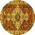 thumbnail image 1 of Ahgly Company Indoor Round Persian Yellow Traditional Area Rugs, 7' Round, 1 of 4