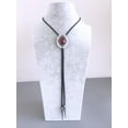 thumbnail image 6 of Vintage Silver Plated Southwest Cowboy Cowgirl Oval Bolo Tie, 6 of 8