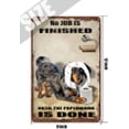 thumbnail image 2 of Black Hofwalter Dog Bathroom Tin Sign Roll Paper No Job is Finished Retro Sign Toilet Wall Art Shabby Chic Aluminum Sign Home Gift Wall Decor 12x8 Inch, 2 of 8