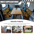 thumbnail image 4 of Pzuqiu Yellow Sunflower Camper Cushion Slipcover Scratch Resistant 2Pcs Rv Dinette Cushion Cover Replacement Lightweight Rv Accessories for Travel Trailer Couch Rv Booth Seat, 4 of 6