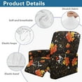 thumbnail image 5 of POLERO Autumn Maple Leaf Pattern Recliner Slipcovers 4-Pieces Lazyboy Covers Couch Chair Cover Washable Reclining with Storage Pockets Furniture Protector for Fall Living Room, 5 of 7