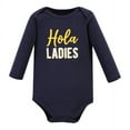 thumbnail image 3 of Hudson Baby Infant Boy Cotton Long-Sleeve Bodysuits, Hola Ladies 3-Pack, Preemie, 3 of 5