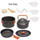 thumbnail image 2 of Camping Cookware Kit Outdoor Aluminum Cooking Set Water Kettle Pan Pot Travelling Hiking Picnic Bbq Tableware Equipment 26-27s, 2 of 5