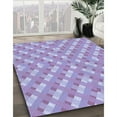 thumbnail image 2 of Ahgly Company Indoor Round Patterned Medium Purple Area Rugs, 5' Round, 2 of 6