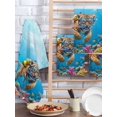 thumbnail image 2 of Funny Diving Tiger Kitchen Dish Towels for Drying Dishes Set of 4, Ocean Sea Coastal Coral Fish Marine Life Waffle Weave Microfiber Hand Tea Bathroom Towels Quick Dry & Absorbent Towel 15.7x23.6, 2 of 7