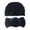 Navy, variant on EnJoCho Toddler Baby Boys Girls Knitted Cap Soft Knotted Elastics Turban Hat Headband Set Kids Casual Fashion Headwear Accessories