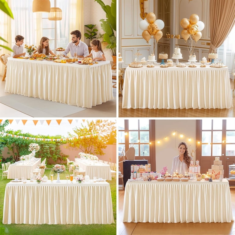 BRILLMAX Royal Blue Tablecloths - 8 Pack, 60 X 126 Inch - Wrinkle & Stain Resistant Polyester For Weddings, Parties, Events