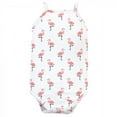 thumbnail image 3 of Little Treasure Baby Girl Cotton Bodysuits 3pk, Flamingo, 9-12 Months, 3 of 4