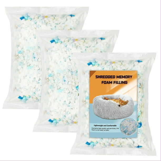 Jupean Fiber Fill,Foam Filling, for Pillow Stuffing, Couch Pillows, Cushions 600g