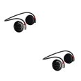 thumbnail image 4 of Sidaley Auriculares deportivos inalámbricos compatibles con Bluetooth, auriculares estéreo, reproductor de música Mp3, auricular, ranura para tarjeta negro 2piezas, 4 of 5