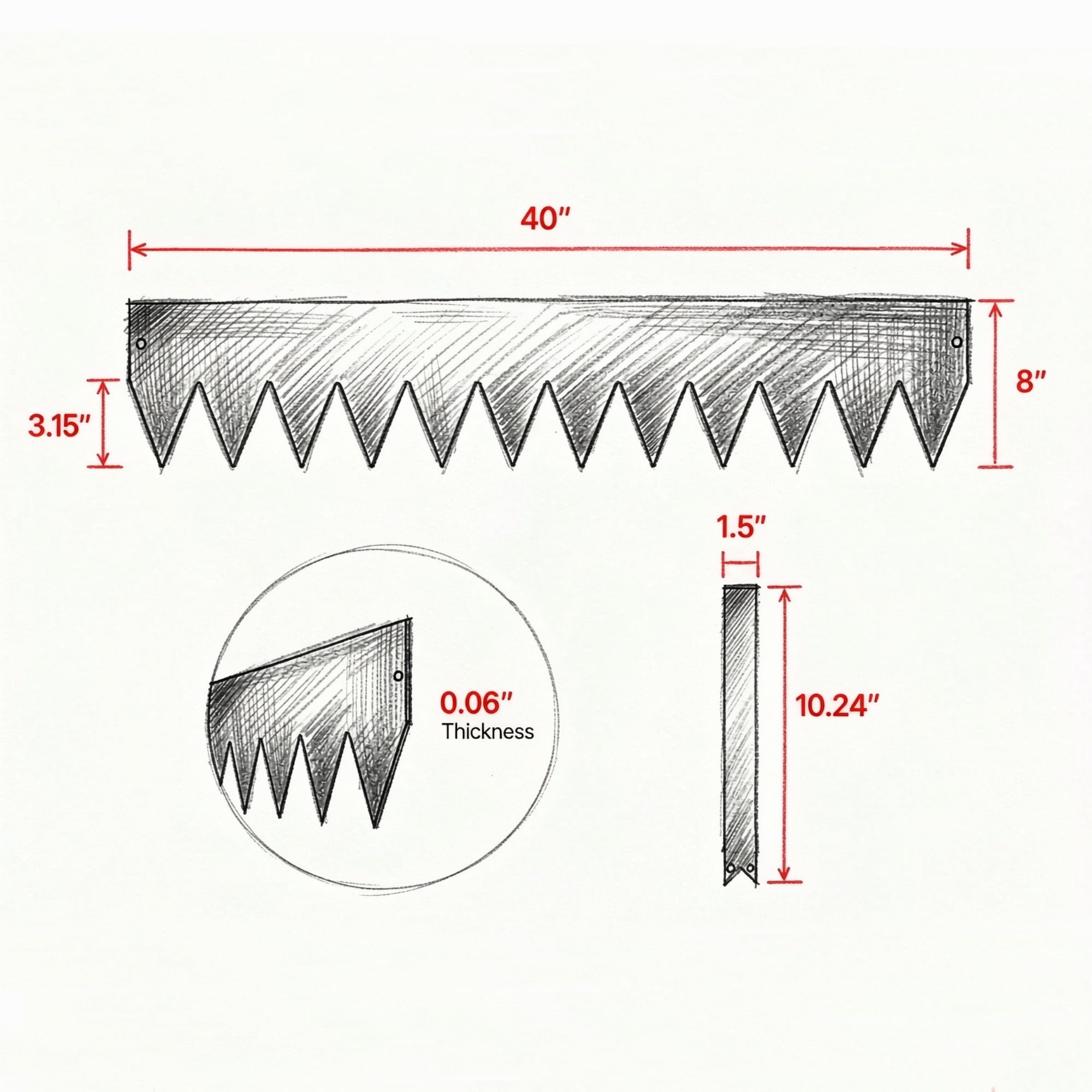6 Pack Steel Landscape Edging 40 x 8 in, Heavy Duty Rust-Resistant Bendable Garden Border for Flower Bed & Pathway, Black