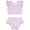 Pink Stripe, variant on Lanbubble Girls Ruffle Tankini Swimsuit High Waisted 2 Piece Bathing Suit Beach Swimwear For Toddler Girl 5-6 Years
