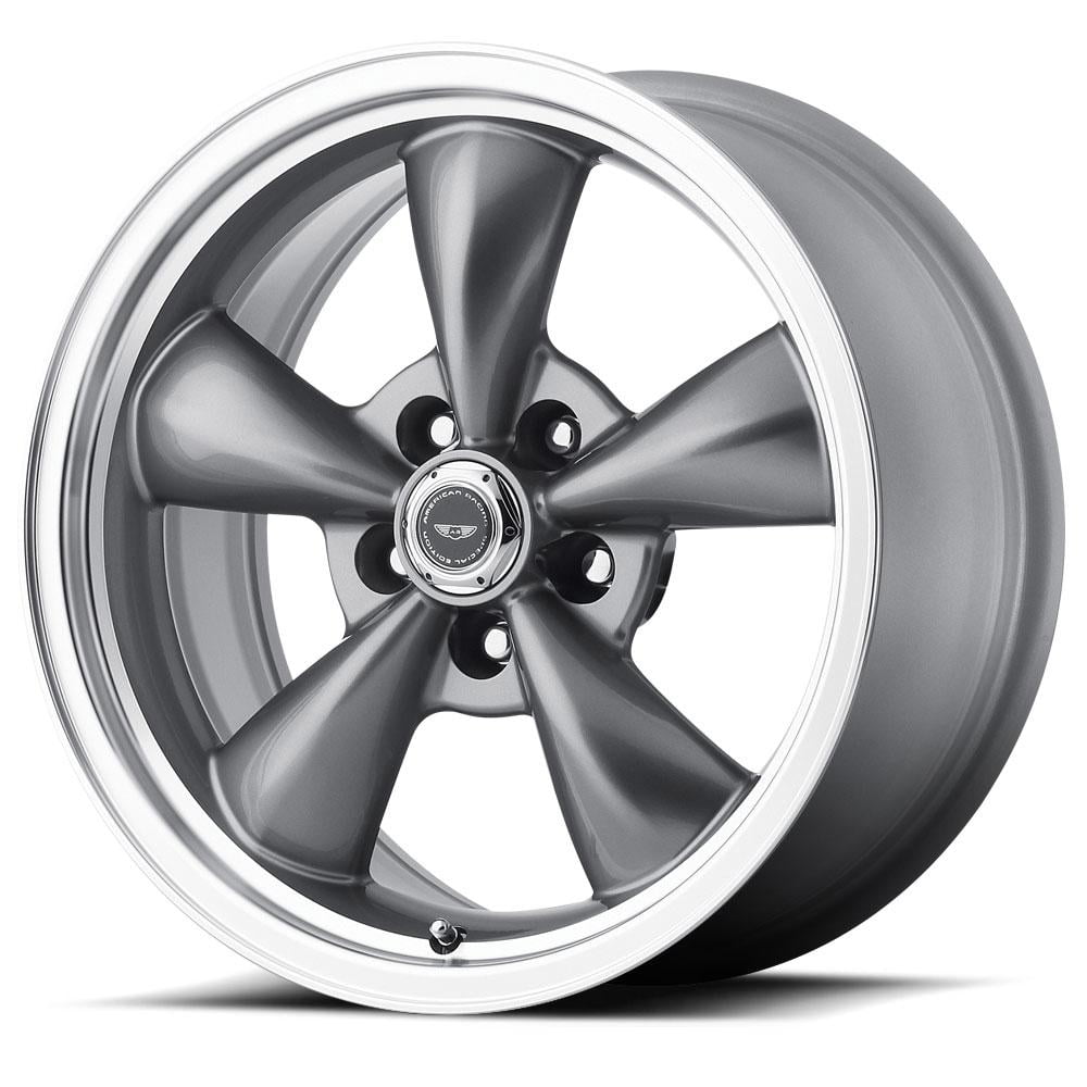 Torq Thurst M, Anthracite Machined Lip 17x7.5 Wheel with 5x100 Bolt