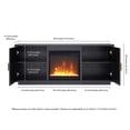 thumbnail image 4 of Evelyn&Zoe Dakota Rectangular TV Stand with Crystal Fireplace for TV's up to 65", Black, 4 of 13