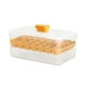 thumbnail image 2 of Bandeja de hielo con compartimento de almacenamiento y película extraíble | Molde de plástico para hielo con tapa y pala | Máquina para hacer hielo congelado, apta para uso alimentario, ideal para, 2 of 6