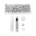 thumbnail image 2 of Grommets Washers Set, Consumables 100 Sets Grommet Kit Cupronickel  For Clothing Decoration For Crafts Making, 2 of 8