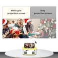 thumbnail image 3 of Projector Screen 100 120 130 inch White Grid Anti-Light 160 ° Viewing Angle Projection Screen for Indoor Outdoor Movie ,Long Lasting, 3 of 6