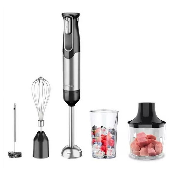 Batidor de Mano Inmersion Inalambrico Recargable Decakila KMJB021B 5 en 1 12V 500ml