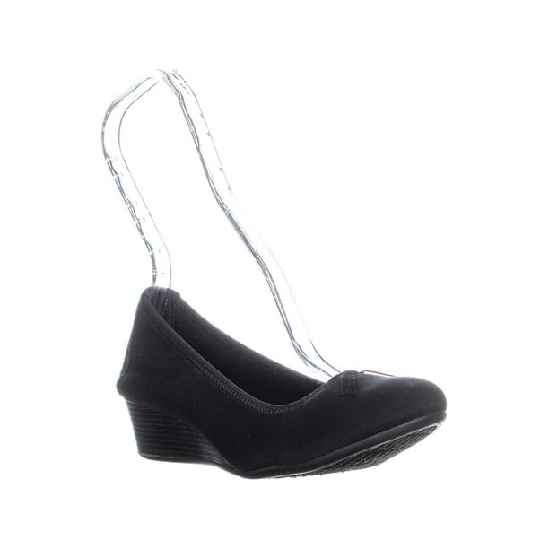 Hush Puppies - Womens Hush Puppies Candid Pump Wedge Ballet Flats, Black - Walmart.com - Walmart.com