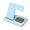 Sky blue, variant on 3-in-1 Foldable Wireless Charging Station, 15W Fast Wireless Charger Dock for iPhone, Apple Watch and AirPods, Space-Saving Desk & Nightstand Charging Stand