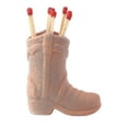 thumbnail image 1 of Cowboy Boot Match Holder With Striker, Ceramic Cowboy Matchstick Holder Match Jar With Striker For Home Decor, 1 of 4