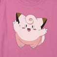thumbnail image 2 of Girl's Pokemon Clefairy Large Portrait Graphic Cropped T-Shirt Light Pink Small, 2 of 3