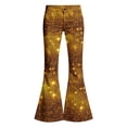 thumbnail image 7 of Kiijoy Girls Sequins Print Flared Pants High Rise Stage Performance Trousers, Sizes 5-6, 7 of 7
