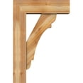 thumbnail image 3 of Ekena Millwork 8"W x 26"D x 38"H Olympic Block Rough Sawn Bracket w/ Offset Brace, Western Red Cedar, 3 of 25