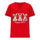 thumbnail image 4 of Corto para las Mujeres Casual Verano 2025 Pascua Impresión V-Cuello Camiseta, Ligero 95% Poliéster 5% Spandex Top para Toda la Temporada Hogar Y Diario, 4 of 7